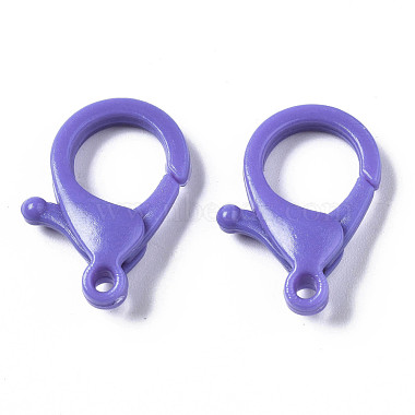 Opaque Acrylic Lobster Claw Clasps(X-SACR-T358-04A)-4