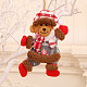 Рождественская тканевая кукла-медведь висит с украшениями(BEAR-PW0001-77B)-1