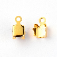 Zinc Alloy Rhinestone Claw Charms Setting, Square, Golden, 11x6x6.5mm, Hole: 1.8mm, 100pcs/bag(PALLOY-TAC0023-07G)