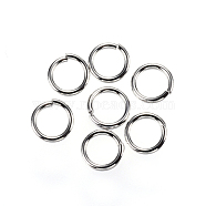 304 Stainless Steel Open Jump Rings, Stainless Steel Color, 6x0.9mm, Inner Diameter: 4.2mm, about 200pcs/10g(X-STAS-D448-099P-6mm)