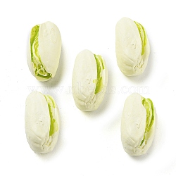 Opaque Resin Decoden Cabochons, Imitation Nut, Pistachios, Old Lace, 21x11.5x11mm(RESI-H156-02-04)