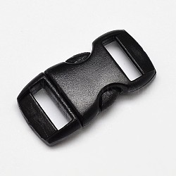 POM Plastic Side Release Buckles, Survival Bracelet Clasps, Black, 30x15x7mm, Hole: 3x10mm(KY-J001-06A-01)