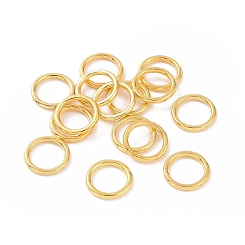 Alloy Jump Rings, Round Ring, Golden, 10x1.2mm, 16 Gauge, Inner Diameter: 7.2mm