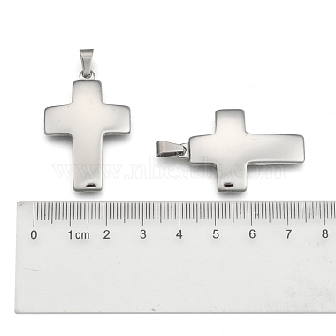 Cross 304 Stainless Steel Surface Pendants(STAS-D146-03)-3