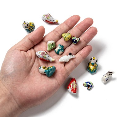 Mixed Animal Handmade Porcelain Beads(PORC-L027-03)-5