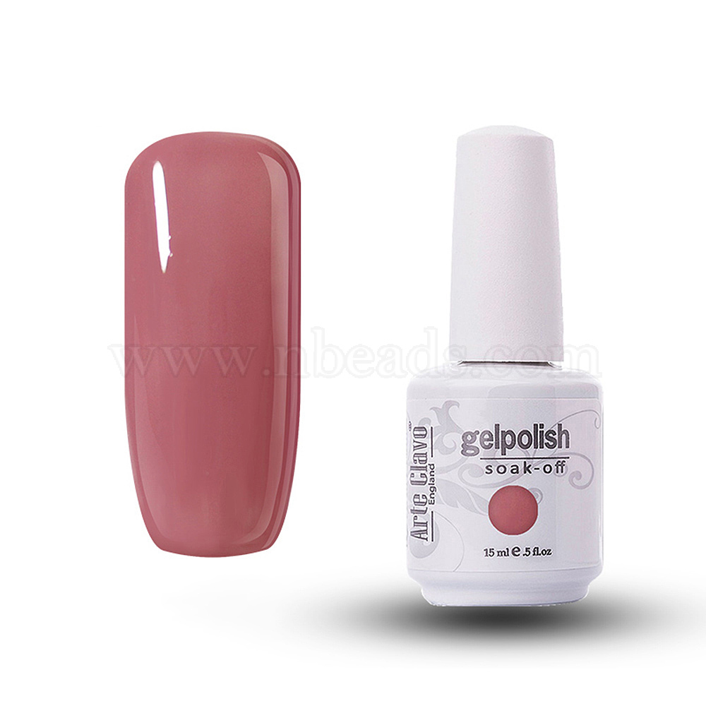 15ml Special Nail Gel, for Nail Art Stamping Print, Varnish Manicure  Starter Kit, Dark Salmon, Bottle: 34x80mm