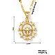 Brass Pave Clear Cubic Zirconia Star Shape Pendant Necklaces for Women(PJ6114-1)-1