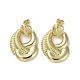 Brass Dangle Stud Earrings(EJEW-H308-02G)-1