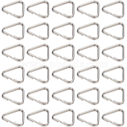 100Pcs 304 Stainless Steel Adjuster Triangle Double Buckles, Fit For Top Drilled Beads, Webbing, Strapping Bags, Stainless Steel Color, 14x15x2mm, Inner Diameter: 12x13mm, 100pcs/box(STAS-SC0008-94)