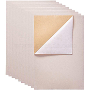 Jewelry Flocking Cloth, Polyester, Self-adhesive Fabric, with Rubber, Rectangle, PeachPuff, 29.7x20cm(TOOL-BC0008-02B)