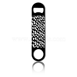 430 Stainless Steel Bottle Openers, Laser Cut, Rectangle, Mixed Shapes, 178x40x2mm(AJEW-WH0259-030)