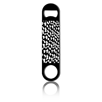 430 Stainless Steel Bottle Openers, Laser Cut, Rectangle, Mixed Shapes, 178x40x2mm