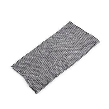 Ribbing Pattern Polyester Oversleeves, Air Blower Terminals Oversleeves, Gray, 151x84x3.3mm