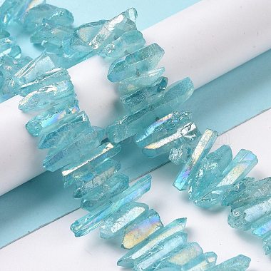 Natural Quartz Crystal Points Beads Strands(G-K181-B11)-4
