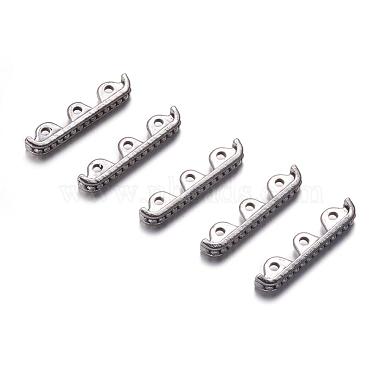 3 Holes Tibetan Style Alloy Spacer Bars(A0448Y)-2