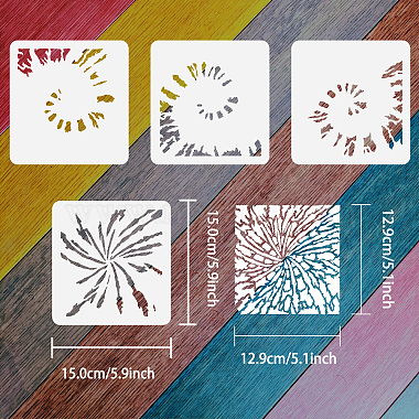 4Pcs 4 Styles PET Hollow Out Drawing Painting Stencils(DIY-WH0394-0081)-2