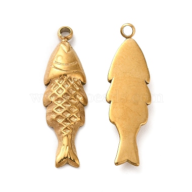 Golden Fish 304 Stainless Steel Pendants