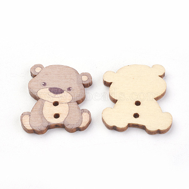 2-Hole Printed Wooden Buttons(WOOD-S037-002)-2