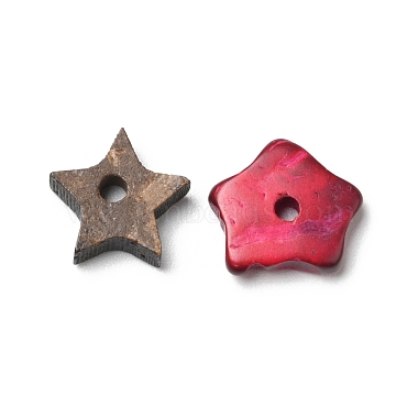 Dyed Natural Coconut Star Beads(COCB-G002-01)-2