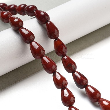 Natural Red Rainbow Jasper Beads Strands(G-B106-A33-02)-2