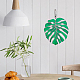 Monstera Leaf Acrylic Pendant Decorations(HJEW-WH0043-33B)-6