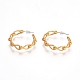 Semicircular Brass Stud Earrings(EJEW-E196-12MG)-1