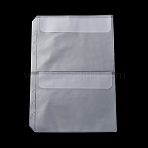 PVC Storage Bag with Pencil Chain Case, White, 212x150x0.5mm, Inner Diameter: 98.5x134mm(DIY-WH20002-642A)