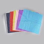 7Pcs Cotton Fabric, for Patchwork, Sewing Tissue to Patchwork, Square with Polka Dot, Mixed Color, 500x500x0.1mm(DIY-WH0579-88B)