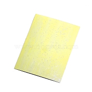 Laser Nail Art Stickers Decals, Self-adhesive, For Nail Tips Decorations, Yellow, 8.3x6.2cm(MRMJ-Q034-053C)