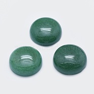 Natural Green Aventurine Cabochons, Half Round, 19.5~20x6~7mm(G-G760-B02-19)