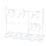 Iron Doll Clothes Rack & Hangers, for Dollhouse Furniture Accessories, Mixed Color, Rack: 151x56x122mm, 1pc, Hangers: 25x40x3mm, 10pcs(DJEW-FH0001-16B)
