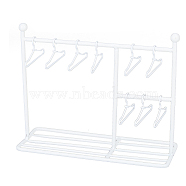 SUPERFINDINGS Iron Doll Clothes Rack & Hangers, for Dollhouse Furniture Accessories, Mixed Color, Rack: 151x56x122mm, 1pc, Hangers: 25x40x3mm, 10pcs(DJEW-FH0001-16B)