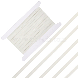 10Yards Rubber Ribbon, for Sports Equipment, WhiteSmoke, 1/4 inch(6mm)(OCOR-CY0002-65A)