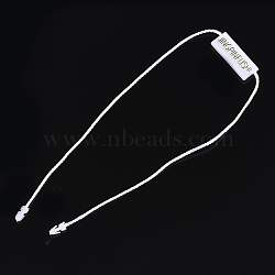 Polyester Cord with Seal Tag, Plastic Hang Tag Fasteners, White, 275~285x1mm; seal tag: 23x8.5~9x4mm and 7~8x3.5x2mm; about 1000pcs/bag(CDIS-T001-20A)