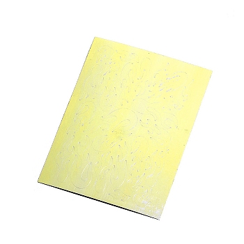 Laser Nail Art Stickers Decals, Self-adhesive, For Nail Tips Decorations, Yellow, 8.3x6.2cm