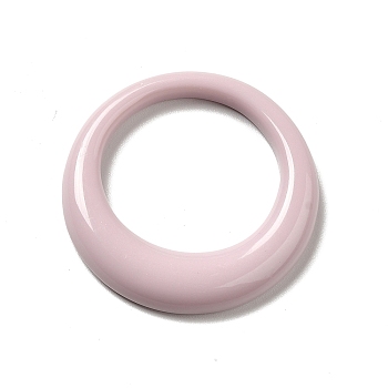 Resin Linking Ring, Round Ring, Pink, 35x5mm, Inner Diameter: 24mm