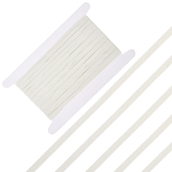 10Yards Rubber Ribbon, for Sports Equipment, WhiteSmoke, 1/4 inch(6mm)