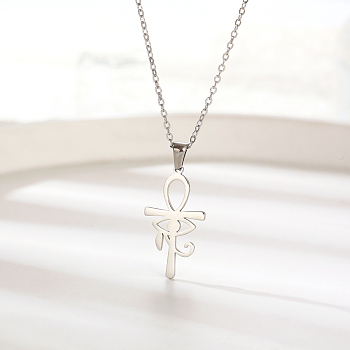 Fashionable stainless steel pendant necklace suitable for daily wear for women.