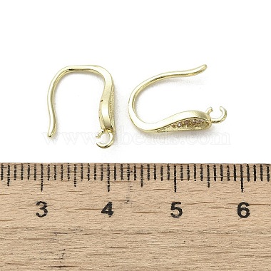 Brass Micro Pave Cubic Zirconia Earring Hooks(KK-C048-14G-G)-3