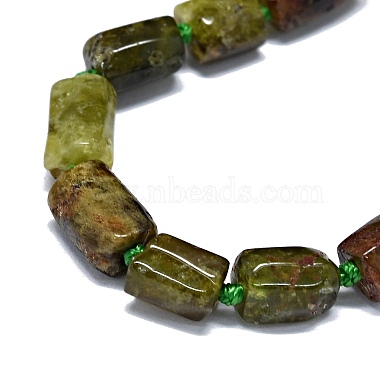 Naturelles grenat vert brins de perles(G-O170-139)-3