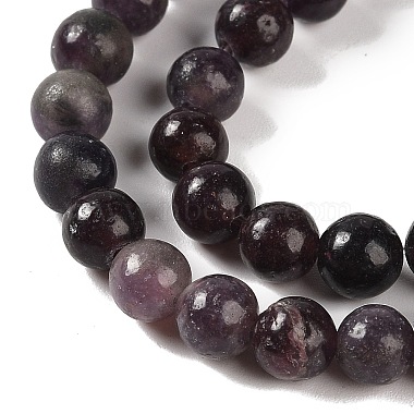 Natural Lepidolite/Purple Mica Stone Beads Strands(G-P530-B06-02)-4