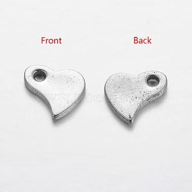 Stainless Steel Color Heart Stainless Steel Charms
