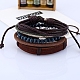 4Pcs 4 Style Adjustable Braided Cowhide Leather Cord Bracelets Set(BJEW-F458-16)-7
