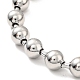 304 ensemble collier et bracelet chaîne boule en acier inoxydable(STAS-D181-02P-01A)-5