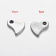 Original Color Heart Charms 201 Stainless Steel Pendants(X-STAS-Q065)-1