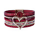 Imitation Leather Multi-Starnd Bracelets(BOHO-PW0001-039A)-1