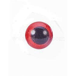 Craft Plastic Doll Eyes, Stuffed Toy Eyes, Safety Eyes, Red, 12mm(X-DIY-WH0015-12mm-A01)