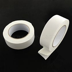 Office School Supplies Double Sided Adhesive Tapes, with Sponge/Foam, White, 36mm, about 2m/roll, 6rolls/group(TOOL-Q006-3.6cm)