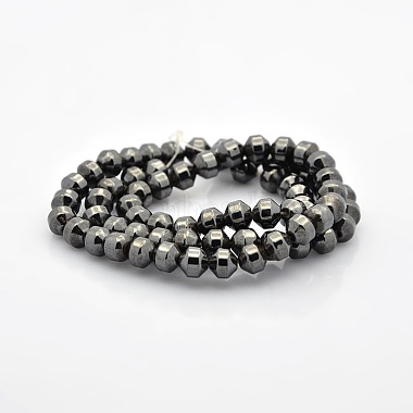 Magnetic Synthetic Hematite Beads Strands(G-P061-26)-2