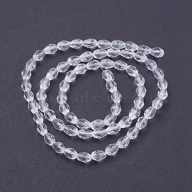 perles de verre brins(GLAA-R024-6x4mm-12)-2